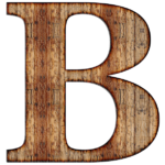 letter B-wood
